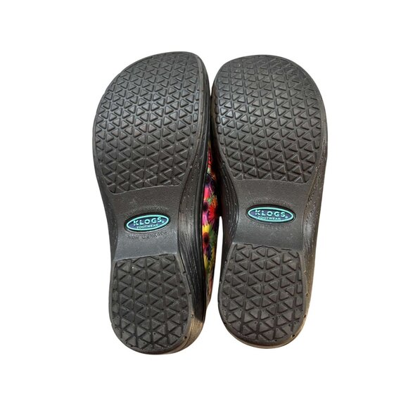 Womens Klogs Footwear Moxy Floral Multicolor Slip-On Work Shoes Size 6.5M - Picture 6 of 9